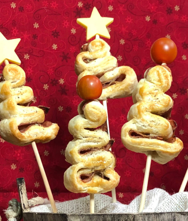 Resultado de la receta Árboles de Jamón